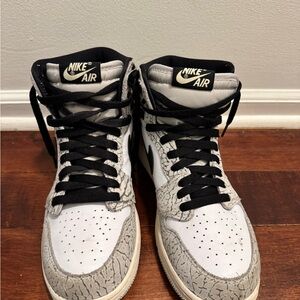 Nike Air Jordan High White Cement FD1437-052 Size 7Y